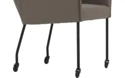 Goossens excellent eetkamerstoel leogang grijs leer - 8222227-01 2